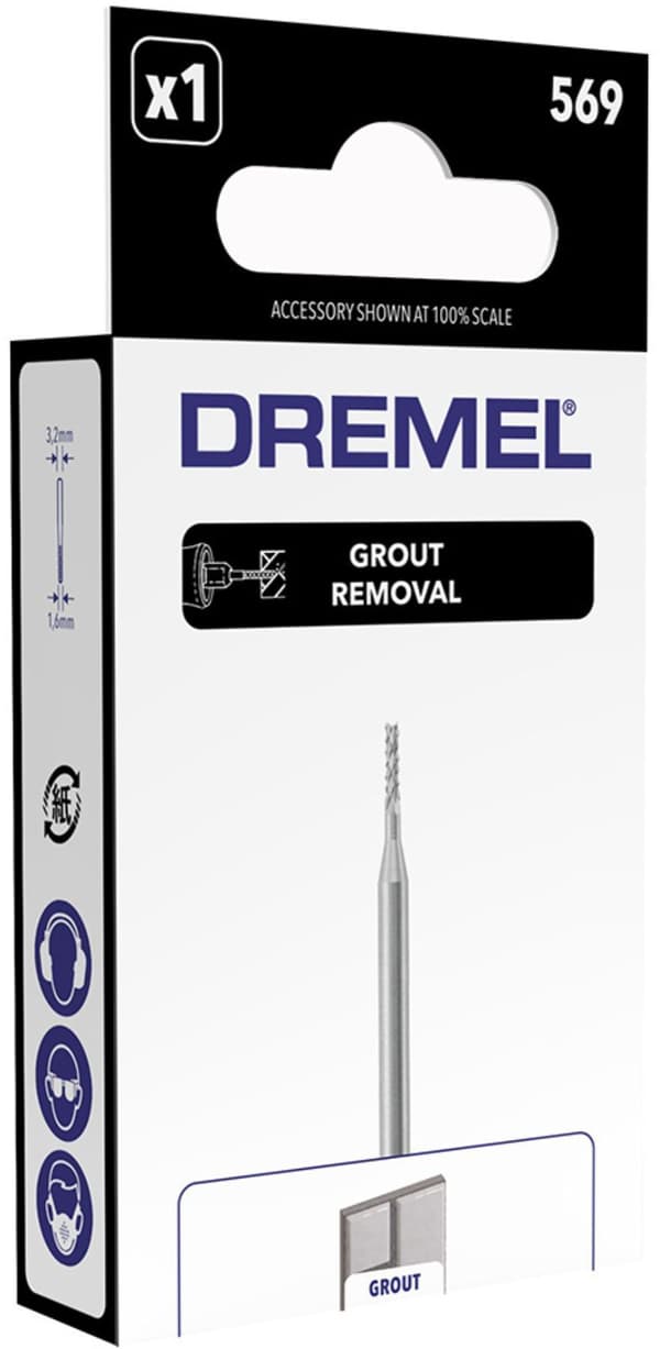 DREMEL 569 skarvfräs - Hårdmetall - Diameter 1,5 mm