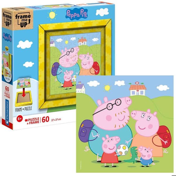Pussel - CLEMENTONI - Peppa Pig - 60 bitar - Pappram - 27 x 27 cm