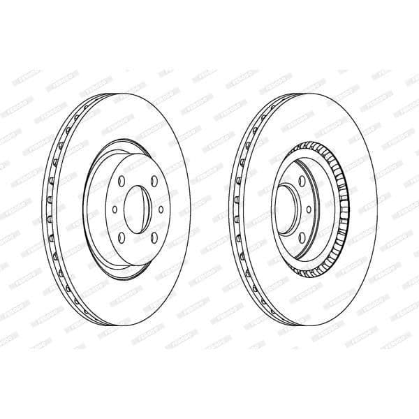 FERODO 2-pack bromsskivor DDF220