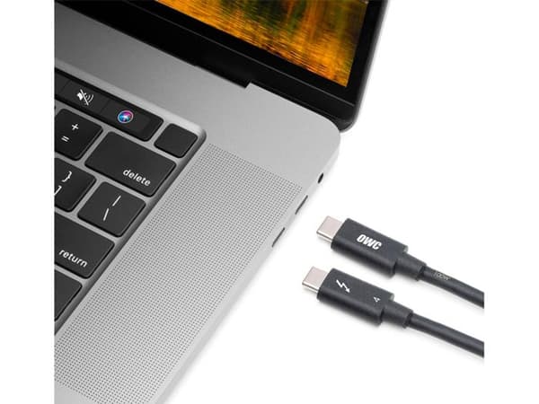 Thunderbolt 4-kabel - OWC - 0,7 m - 40 Gbit/s - USB-C - Kompatibel med Mac och PC