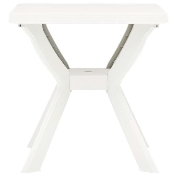 vidaXL Bistrobord Vit 70x70x72 cm Plast