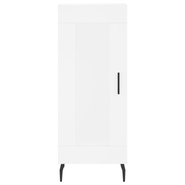 vidaXL Skänk Vit 34,5x34x90 cm Konstruerat trä 830460