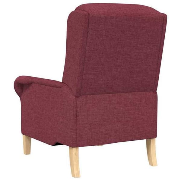 vidaXL fåtölj Bordeaux tyg 42009843