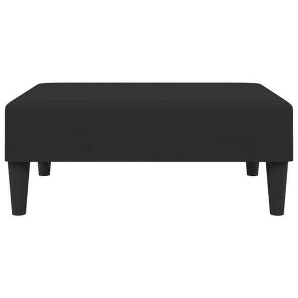 Repose pied svart 77x55x31 cm sammet