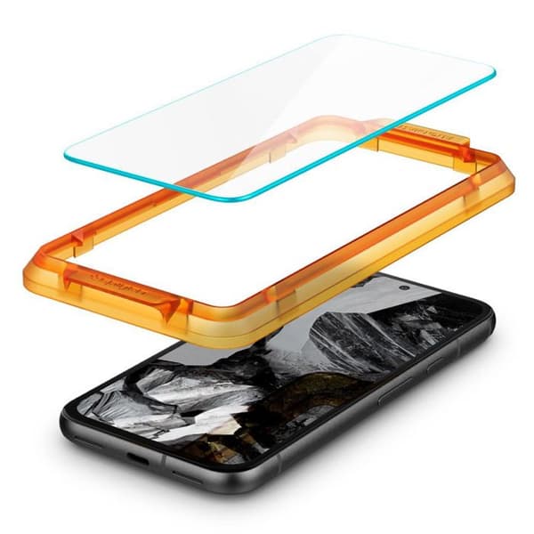 Härdat glas Spigen Alm Glas.TR Paket med 2 skyddsglas för Google Pixel 8A (transparent)