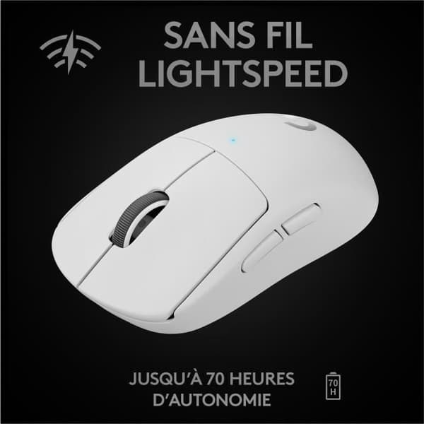 Spelkana - Trådlös - Logitech G - G Pro X Superlight - Vit