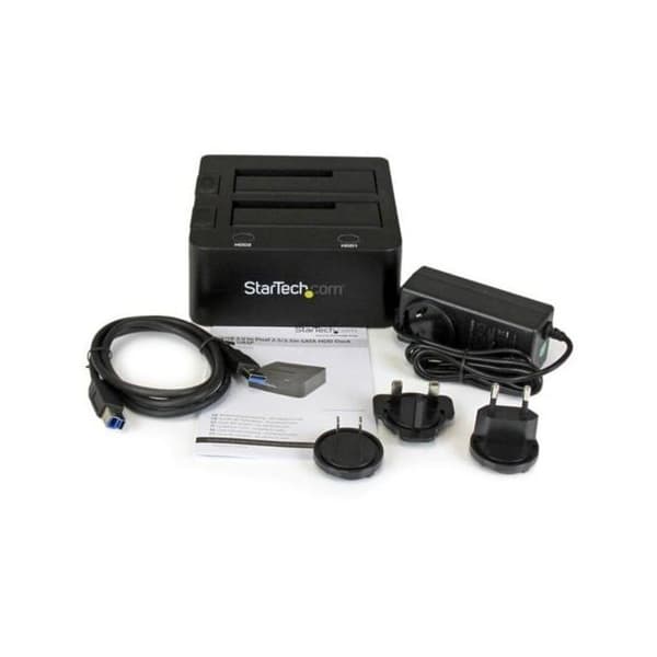 Dockningsstation - STARTECH - SDOCK2U33 - USB 3.0 - 2 SATA III hårddiskar - Svart