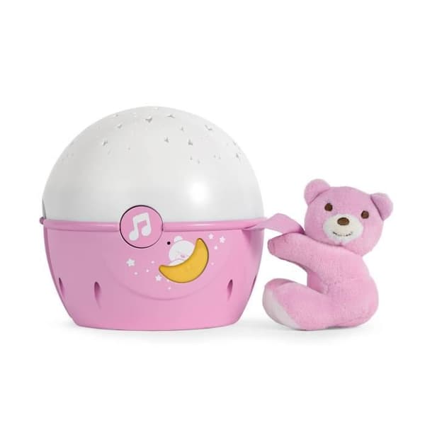 CHICCO Projektor Next2 Stars Rosa Första Drömmar