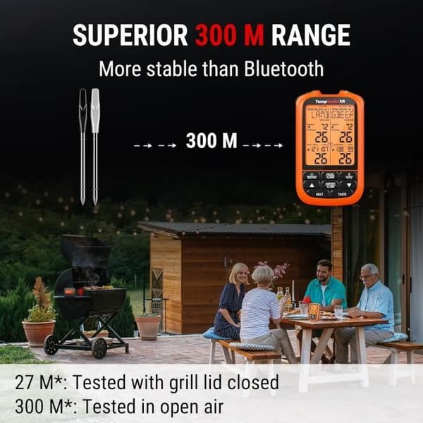 ThermoPro TempSpike Trådlös kötttermometer 300 m