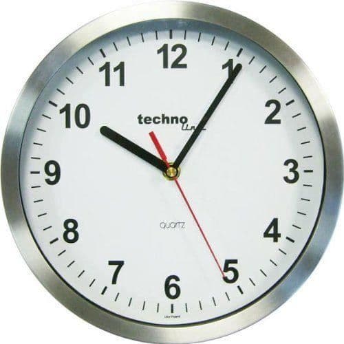 Technoline WT 7650 Kvarts väggklocka 25 cm Silver