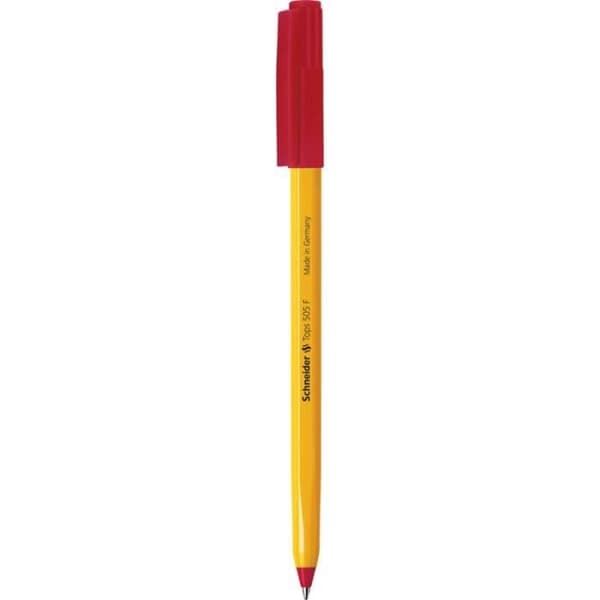 Kulpenna - SCHNEIDER - Tops 505 - Röd - Fin spets - 0,4 mm