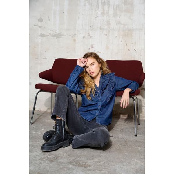 Höga jeans för kvinnor Pulz Jeans Acacia