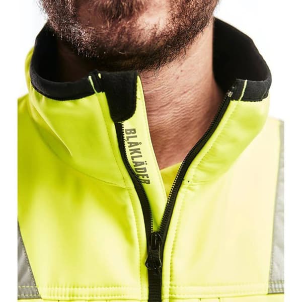 Högsynlig Softshell-väst Blaklader