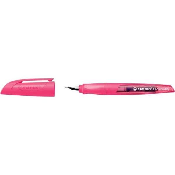 Fjäderpenna EASYbuddy FLUO M, för högerhänta, rosa