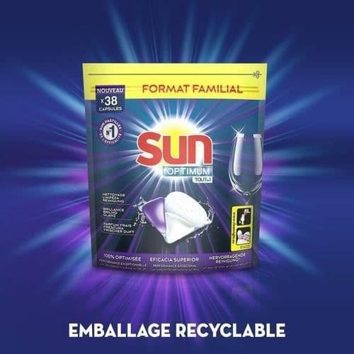 SUN All in 1 Diskmaskinstabletter - x38 kapslar
