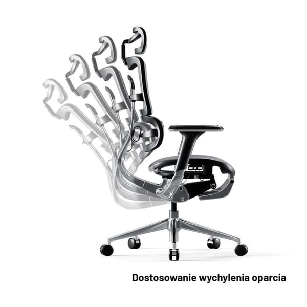 Ergonomisk stol DIABLO V-MASTER: Svart-Grå