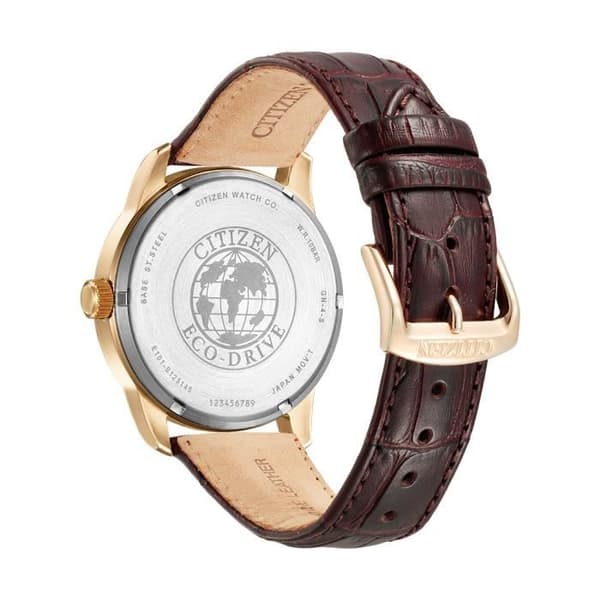 Herrklocka - CITIZEN - Eco-Drive - Analog - Brunt läderband - BM8553-16A