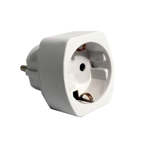 Schuko adapter till Frankrike vit ZENITECH