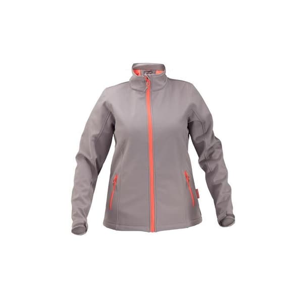 DAM SOFTSHELL JACKET, GRÅ-POMBER, "3XL", CE, LAHTI