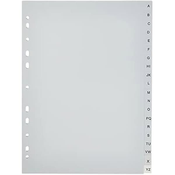 Abecedarium - ESSELTE - 47140 - A-Z - PP - Pappomslags B/N - Format A4