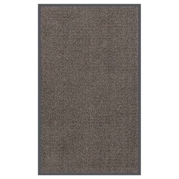 vidaXL Tuftad Dörrmatta 90x150 cm Mörkbrun