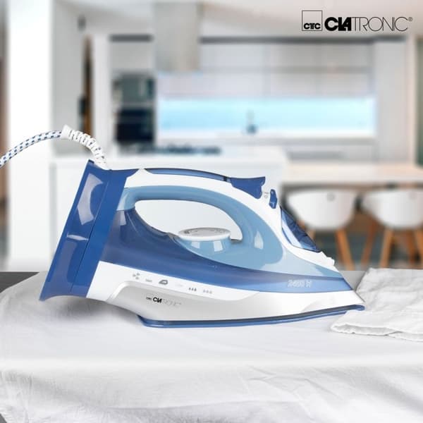 Ångstrykjärn Clatronic DB 3706 vit, blå 2400 W