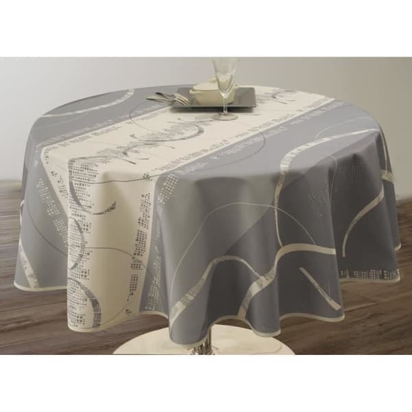Duk - Astrid - Rund 160 cm - Fläckavvisande - Vattenavvisande - Polyester