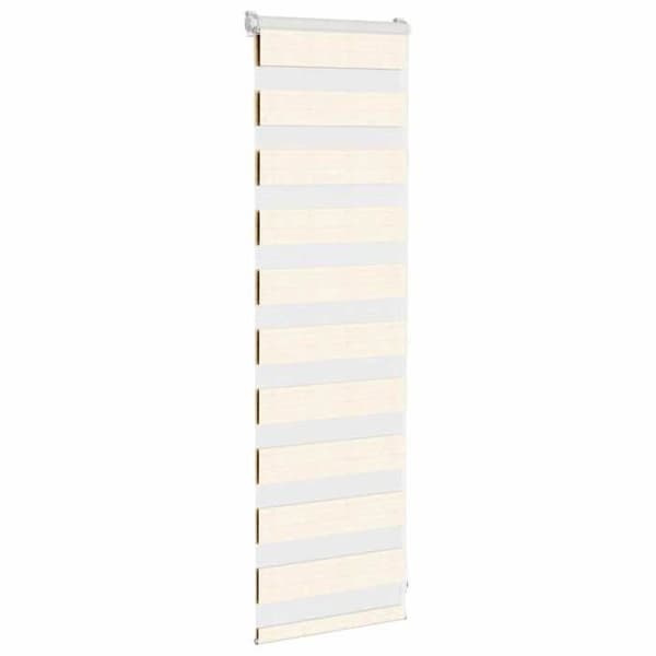 vidaXL Butik zebramönstrad beige tygbredd 35,9 cm polyester 4014613