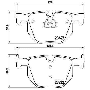BREMBO Bromsklossar (-TU) P06056