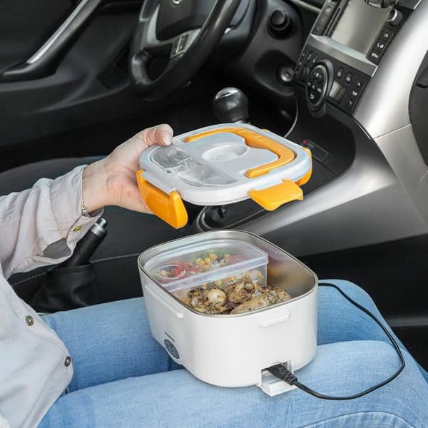 Elektrisk Matlåda - Lunffi - InnovaGoods - 1,5 L - Rostfritt stål - Fällbar