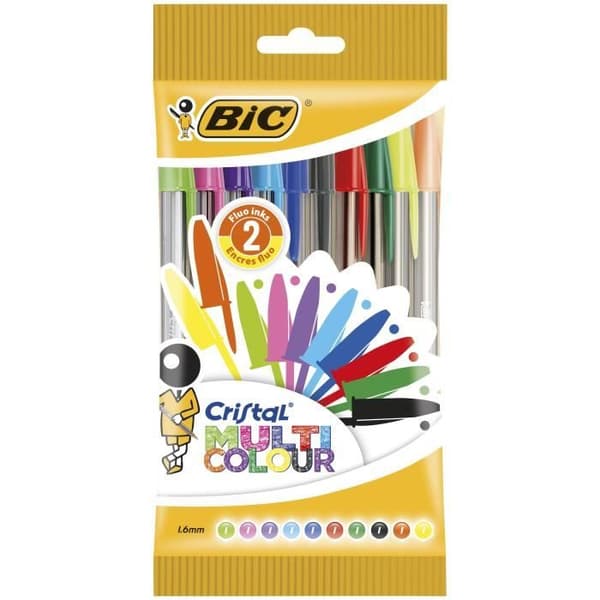 BIC® - Cristal® Multicolor Kulspetspenna x10