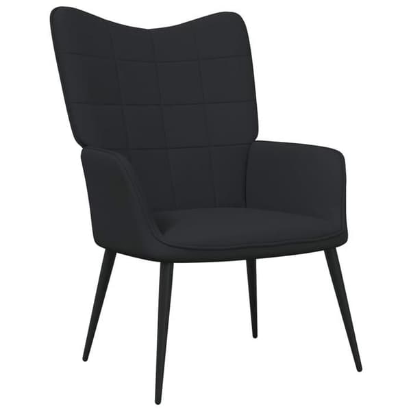 vidaXL avkopplingsstol svart tyg 327947