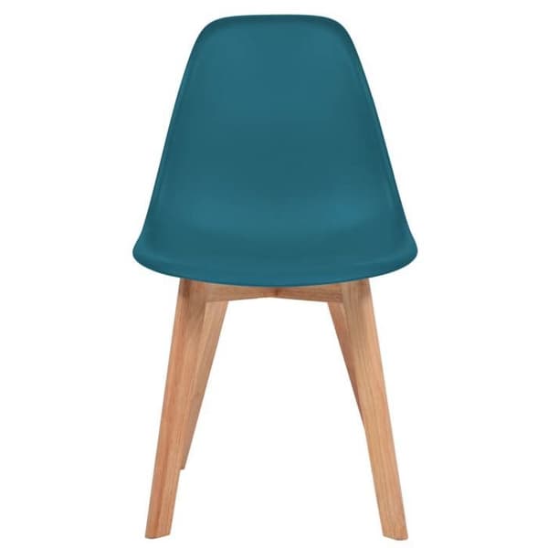 Matsalsstolar - vidaXL - Set om 6 - Turkos - Plast - Modern design