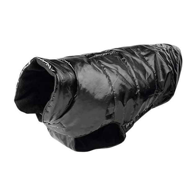 Hunter Tampere Hundmantel 25 cm Svart - Vadderad, hög krage med fleecefoder