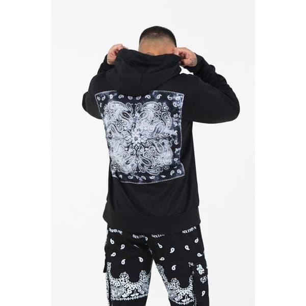 Sjätte juni Sweat capuche bandana Svart