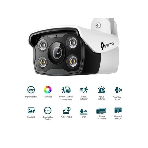 Övervakningskamera - TP-LINK - VIGI C340(4mm) - 4MP - Nattvision - Utomhus
