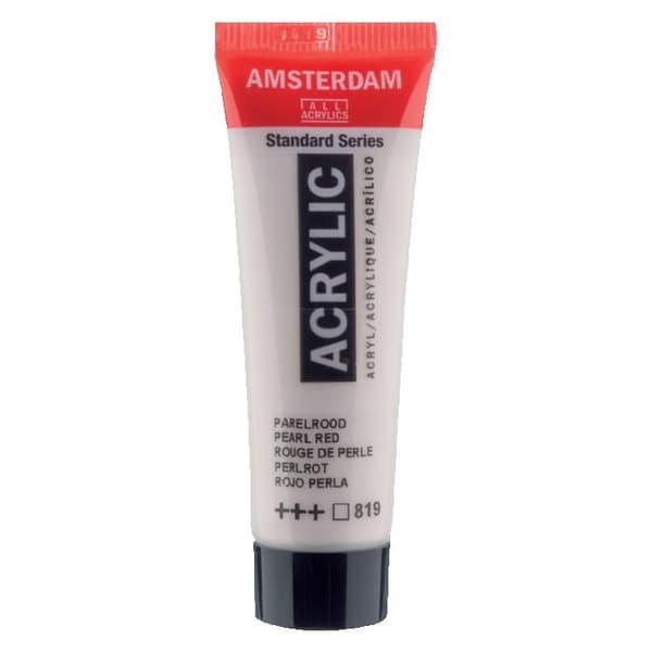 Akrylfärg i tub - Pärlröd - 819 - Amsterdam - 20ml