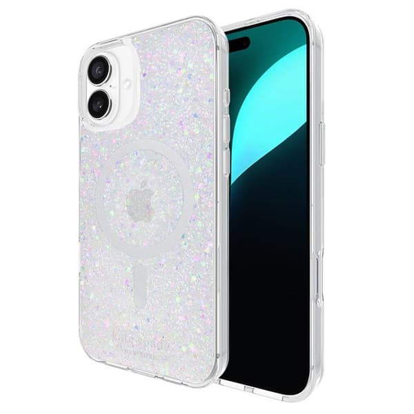 Skyddsskal - KATE SPADE - iPhone 16 Plus - Semi-rigid - Glänsande - Paljetter