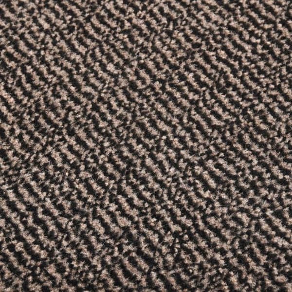 vidaXL Tuftad Dörrmatta 90x150 cm Mörkbrun