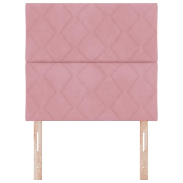 vidaXL Sänggavel Rosa 100 cm Sammet 3337911