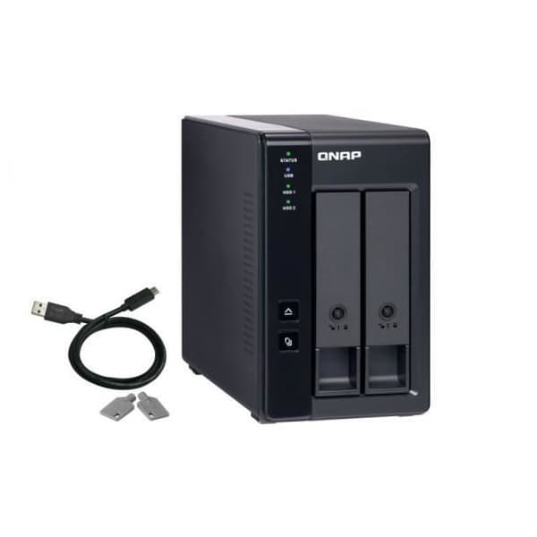NAS - Qnap - TR-002 - 2 fackor - Gigabit Ethernet - RAID 0