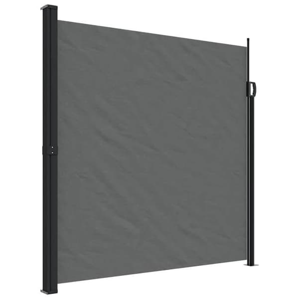 vidaXL Retractable sidokappa antracit 200x600 cm 4004563