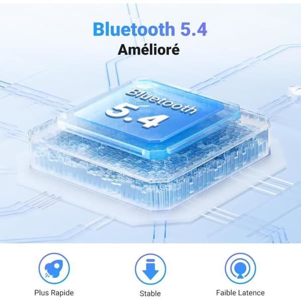 Bluetooth-adapter - UGREEN - Sändare Jack 5.4 - 2 i 1 - Dubbelparning - 18 timmars batteritid