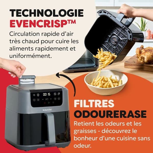 Instant Pot Vortex Compact - Luftfritös 5L Truffle 4-i-1 EvenCrisp 1500W