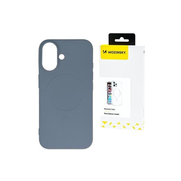 Siliconmagnetfodral - WOZINSKY - Samsung Galaxy S25 - Grå - MagSafe - Fin passform