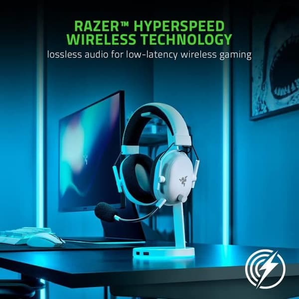 RAZER BLACKSHARK V2 PRO WHITE EDIT Gaming Headset - Trådlöst headset för e-sport