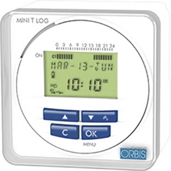 ORBIS Zeitschalttechnik OB251512 Tidsprogrammerare för infälld digital panel, veckoprogram, | UTTAG