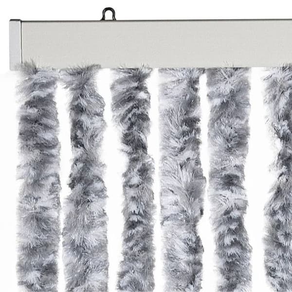 vidaXL Myggnät Vit och Grå 100x220 cm Chenille