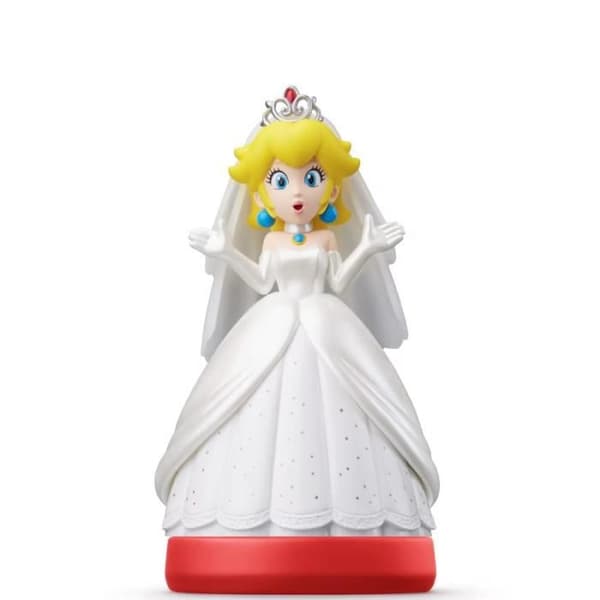 Amiibo Figur - Mario, Peach & Bowser (bröllopskläder) • Super Mario Collection
