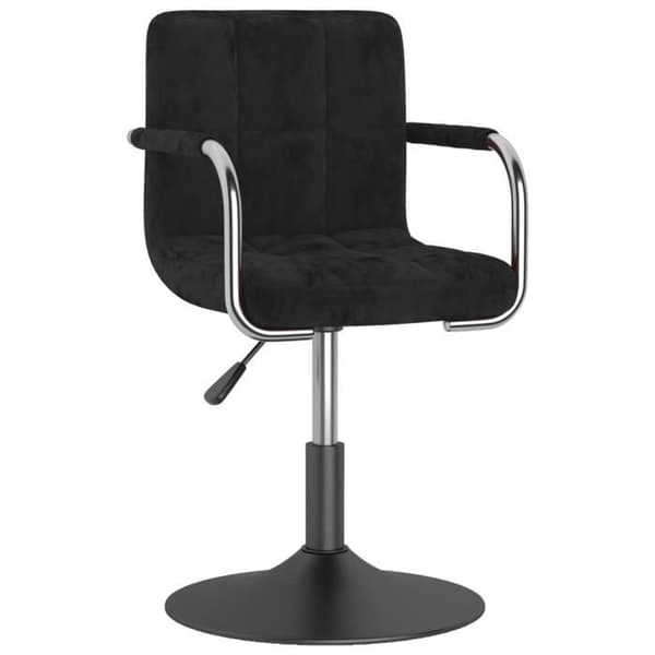 vidaXL Barpall Black Velvet